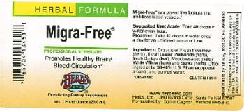 Herbs Etc. Migra-Free - fastacting supplement