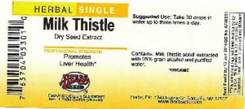 Herbs Etc. Milk Thistle Dry Seed Extract - fastacting supplement