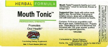 Herbs Etc. Mouth Tonic - fastacting supplement