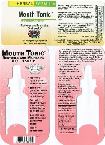 Herbs Etc. Mouth Tonic - fastacting supplement