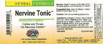 Herbs Etc. Nervine Tonic - fastacting supplement
