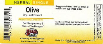 Herbs Etc. Olive Dry Leaf Extract - fastacting supplement
