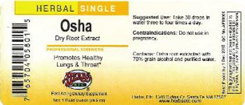 Herbs Etc. Osha Dry Root Extract - fastacting supplement