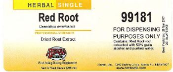 Herbs Etc. Red Root - fast acting supplement