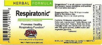 Herbs Etc. Respiratonic - fastacting herbal supplement