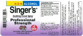 Herbs Etc. Singer's Soothing Throat Spray Professional Strength - fastacting herbal supplement