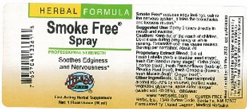 Herbs Etc. Smoke Free Spray - fastacting herbal supplement