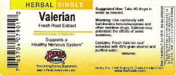 Herbs Etc. Valerian - fastacting supplement