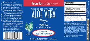 Herbscience Aloe Vera 500 mg With Yucca - herbal supplement