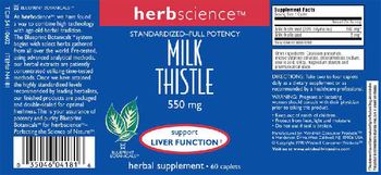 Herbscience Milk Thistle 550 mg - 