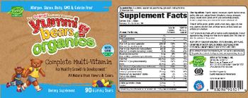 Hero Nutritionals Yummi Bears Organics Complete Multi-Vitamin - supplement
