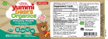 Hero Nutritionals Yummi Bears Organics Immunity Health - supplement