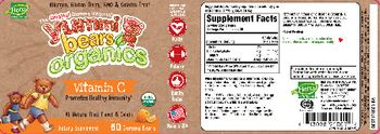 Hero Nutritionals Yummi Bears Organics Vitamin C All Natural Fruit Flavor - supplement