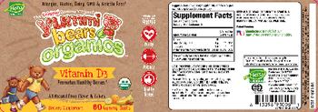Hero Nutritionals Yummi Bears Organics Vitamin D3 All Natural Fruit Flavor - supplement