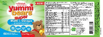 Hero Nutritionals Yummi Bears Super Multi + Omega - supplement