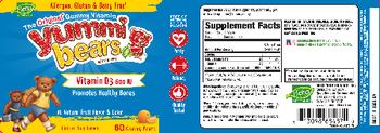Hero Nutritionals Yummi Bears Vitamin D3 600 IU All Natural Fruit Flavor - supplement