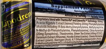 Hi-Tech Pharmaceuticals Lipodrene - supplement