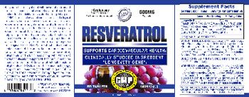 Hi-Tech Pharmaceuticals Resveratrol 500 mg - supplement