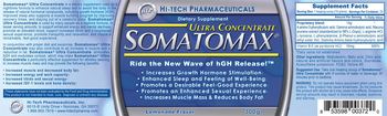 Hi-Tech Pharmaceuticals Somatomax Ultra Concentrate Lemonade Flavor - supplement