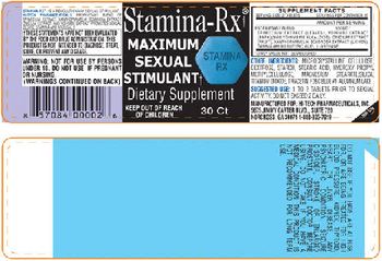 Hi-Tech Pharmaceuticals Stamina-Rx - 