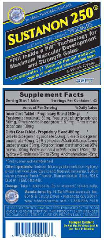 Hi-Tech Pharmaceuticals Sustanon 250 - supplement