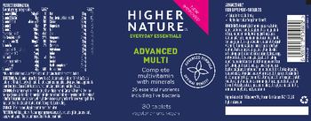 Higher Nature Advanced Multi - food supplement