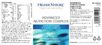 Higher Nature Advanced Nutrition Complex - food supplement
