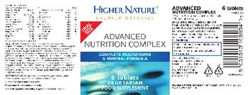 Higher Nature Advanced Nutrition Complex - food supplement