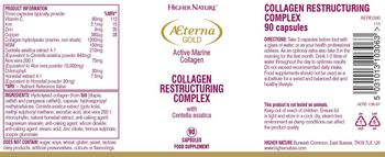 Higher Nature Aeterna Gold Collagen Restructuring Complex - food supplement