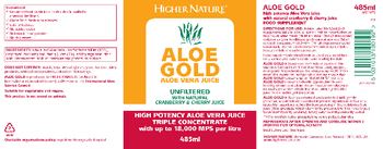 Higher Nature Aloe Gold - food supplement