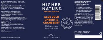 Higher Nature Aloe Gold Cherry & Cranberry - food supplement