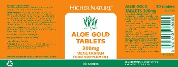 Higher Nature Aloe Gold Tablets 300 mg - food supplement