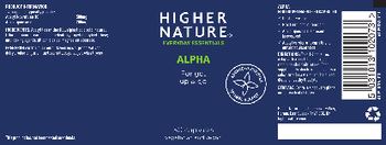 Higher Nature Alpha - food supplement