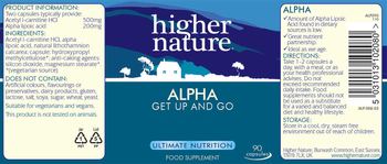 Higher Nature Alpha - food supplement
