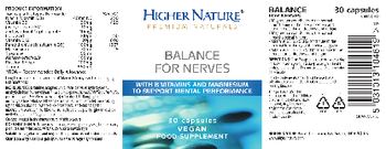 Higher Nature Balance For Nerves - food supplement