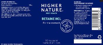 Higher Nature Betaine HCL - food supplement