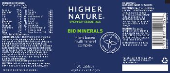 Higher Nature Bio Minerals - food supplement