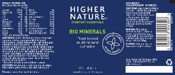 Higher Nature Bio Minerals - food supplement