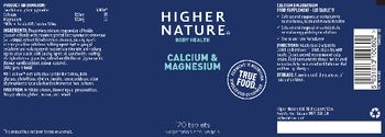 Higher Nature Calcium & Magnesium - food supplement