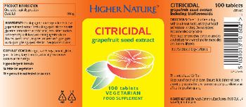Higher Nature Citricidal - food supplement