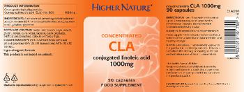 Higher Nature Concentrated CLA 1000 mg - food supplement