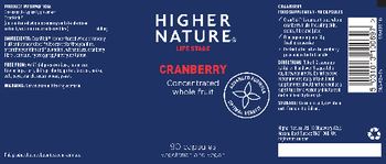 Higher Nature Cranberry - food supplement
