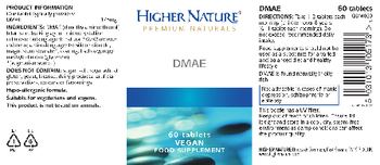 Higher Nature DMAE - food supplement