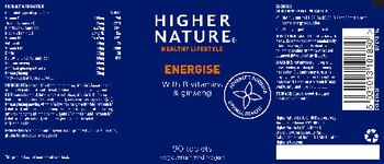 Higher Nature Energise - food supplement