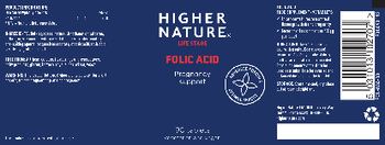 Higher Nature Folic Acid - food supplement