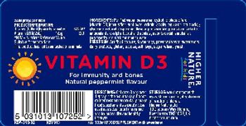 Higher Nature For Kids Vitamin D3 Natural Peppermint Flavour - supplement