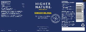 Higher Nature Ginkgo Biloba - food supplement