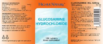 Higher Nature Glucosamin Hydrochloride - food supplement