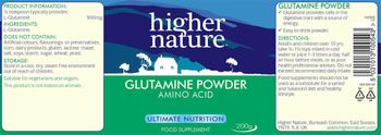 Higher Nature Glutamine Powder - food supplement