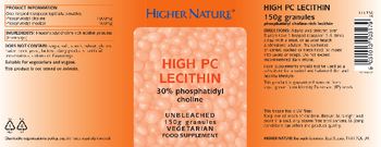 Higher Nature High PC Lecithin - food supplement